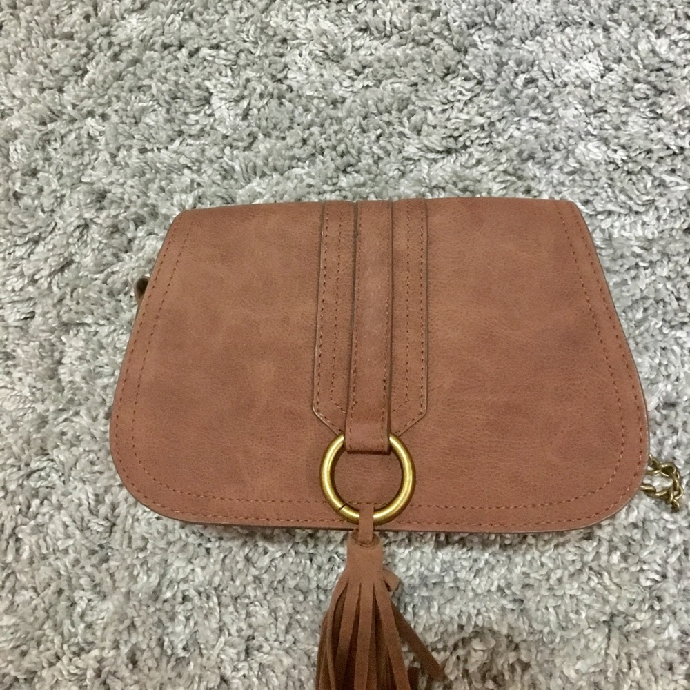 Vintage leather cross body bag